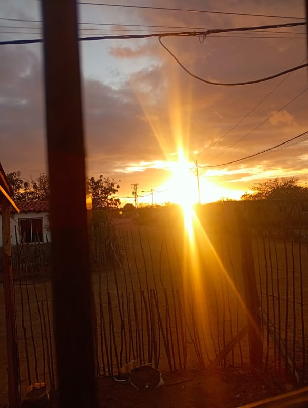 Sunset selfie session inside a La Guardia home, Venezuela