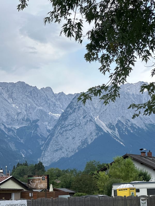 Morning views across Garmisch-Partenkirchen and the Bavarian Alps