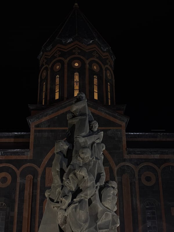 Witness documents nighttime tour of illuminated Gyumri landmarks