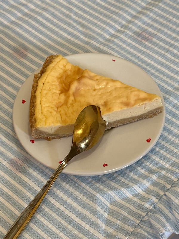 Tea and cheesecake enjoyed in Šušanj, Montenegro