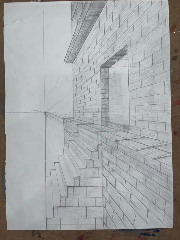 Architectural perspective drawings documented in Vladaya, Bulgaria