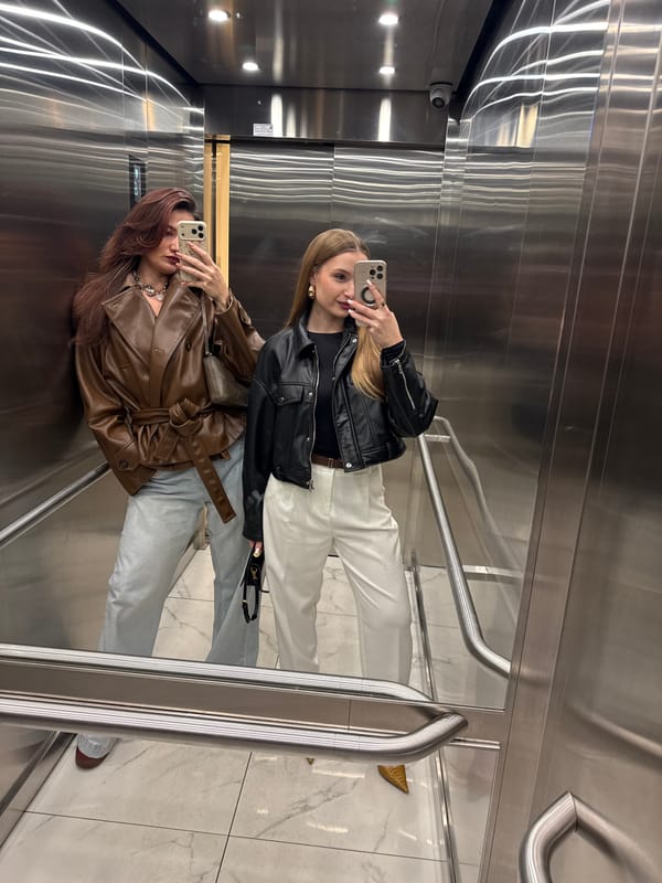 Woman dines, takes photos at Belgrade restaurant Giulia