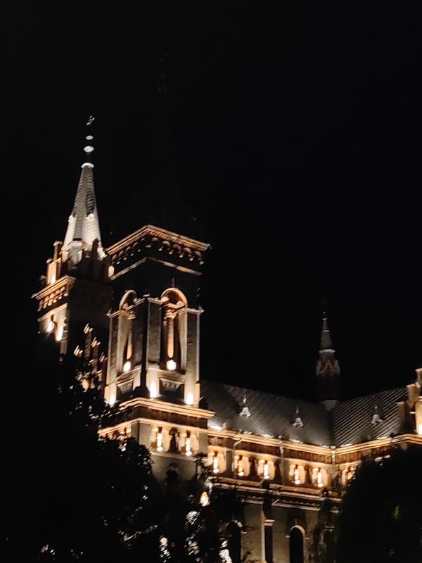 Nighttime stroll through central Batumi, July 2026