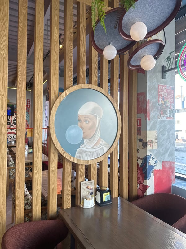 Early morning restaurant visit documented in Surgut, Russia