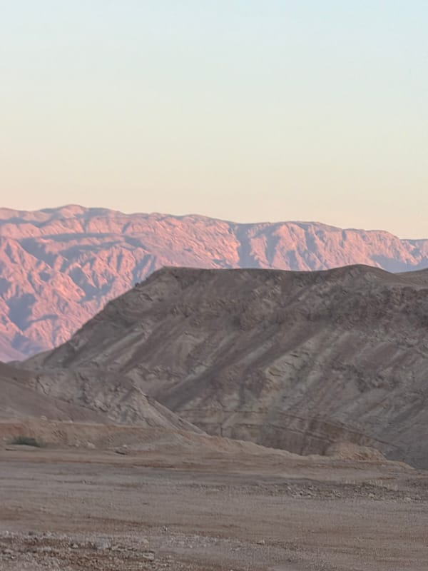 Mountain landscape photographed in southern Israel desert region