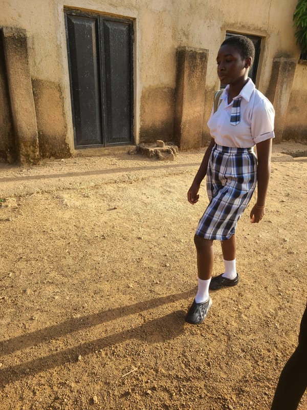 Morning scenes of students and residents in Jos, Nigeria