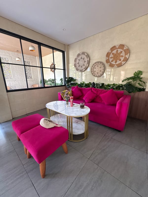 Restaurant dining spaces documented in Kuta, Indonesia morning