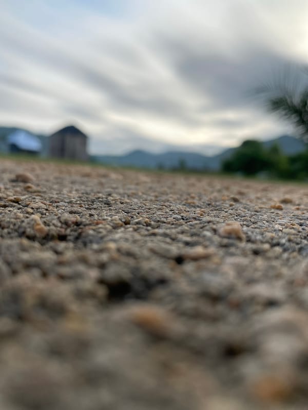 Close-up ground details and open skies in Tavo, Nigeria