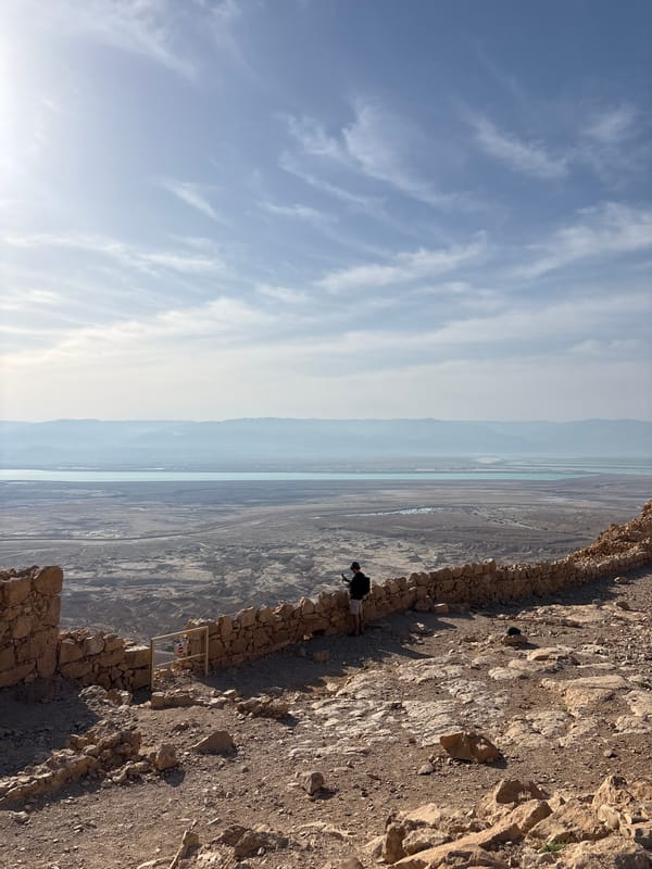 Desert landscape with water body observed in Tamar region
