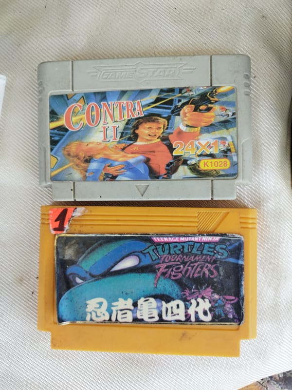 Bootleg video game cartridges documented in Kranevo, Bulgaria