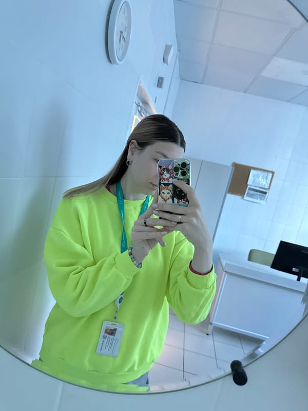 Night shift worker documents lab work and downtime in Moscow