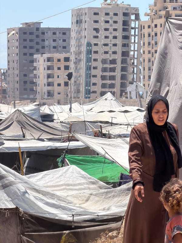 Daily life documented in Gaza displacement camp
