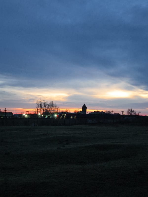Twilight scene captured in Dostyk rural district, Kazakhstan