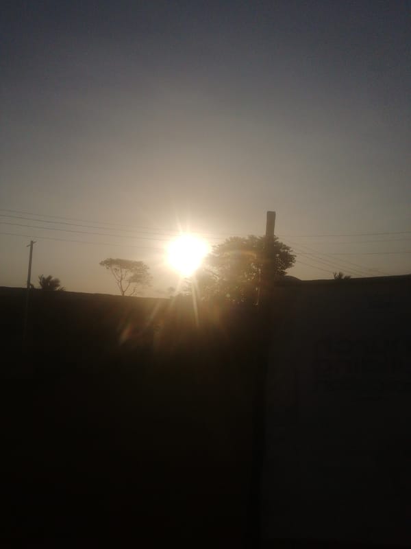 Dusty afternoon scenes documented across unknown location