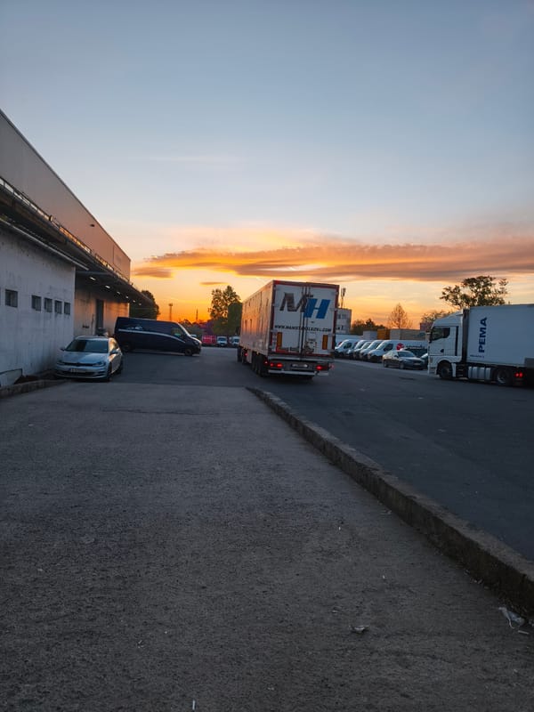 Sunset documented at Burgas industrial area, Bulgaria