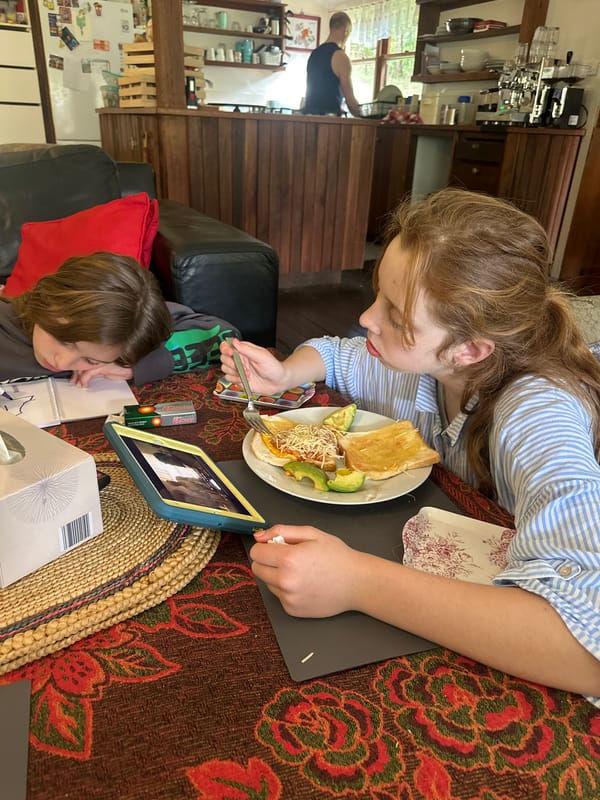 Quiet morning at a Thora property, indoors and out