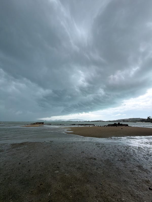 Ko Samui rides out a heavy morning rainstorm