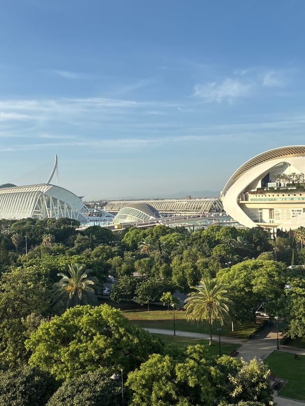 City of Arts and Sciences on a clear Valencia morning