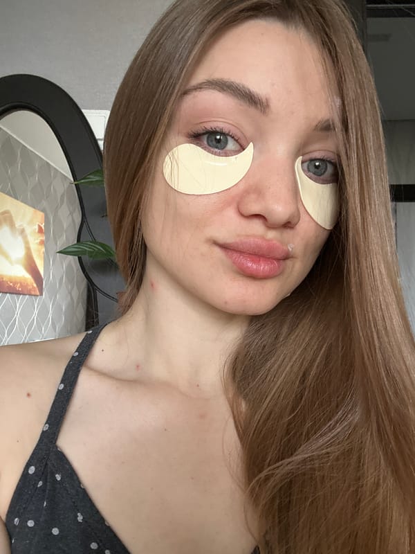 Woman captured in self-care moment in Tuymazy, Russia