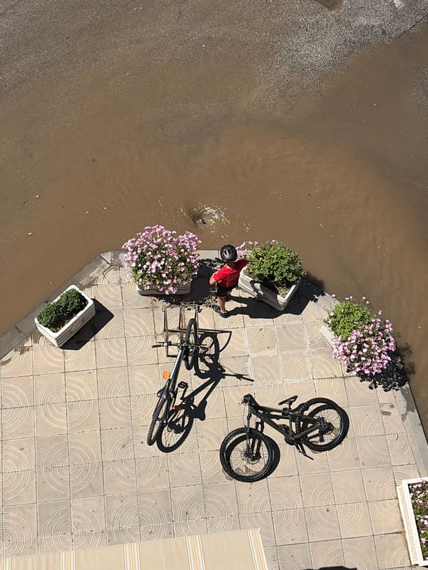 Urban street flooding documented during morning hours