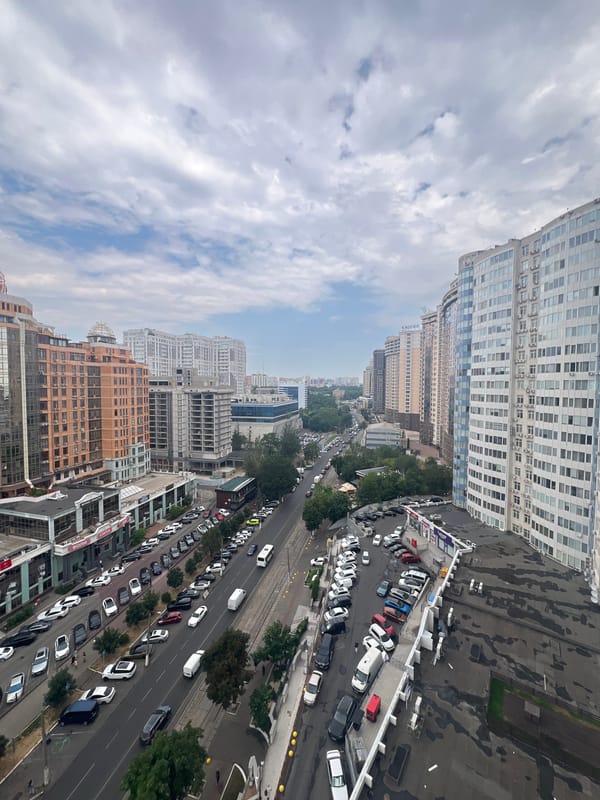 Aerial views of Odesa streets and Hotel Complex ODESSA