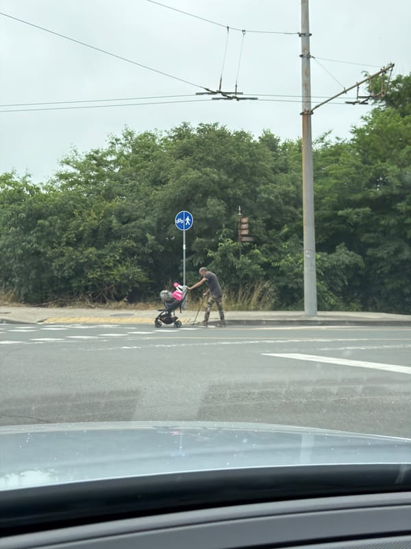 Person spotted from vehicle on Burgas roadside