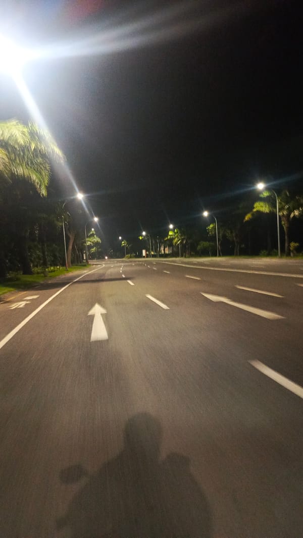 Nighttime journey documented through Surabaya's Grand Island district