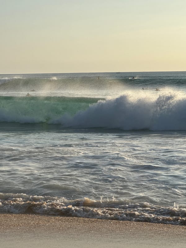 Morning surf session captured at Kuta Selatan beach