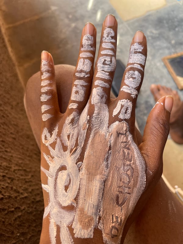 Traditional white body art documented in Onitsha, Nigeria