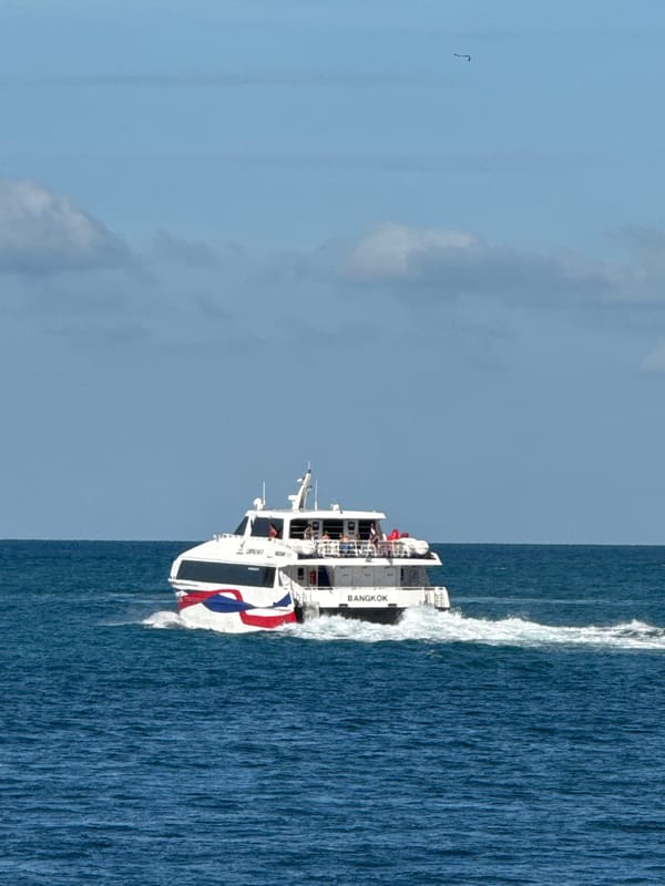 Ferry routes and island scenes around Koh Phangan