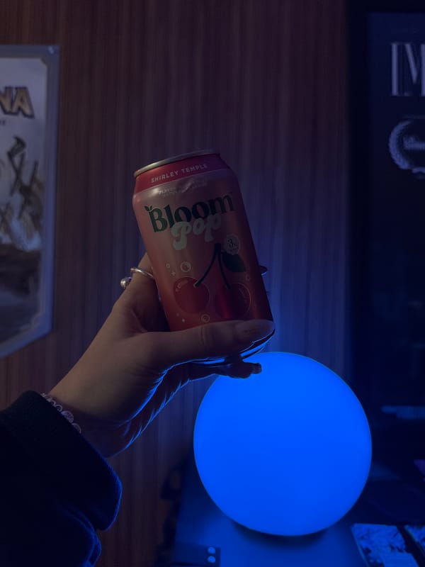 Late-night Shirley Temple soda moment captured in Los Angeles