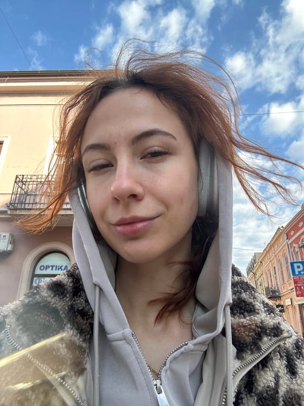 Woman spotted multiple locations in Novi Sad Serbia morning