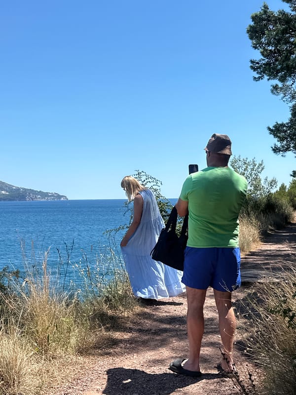 Sunny afternoon along Budva's Adriatic coastline