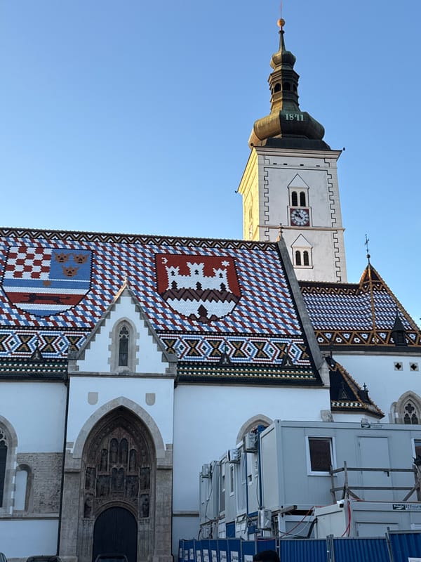 Wedding celebration documented in Zagreb's historic Upper Town