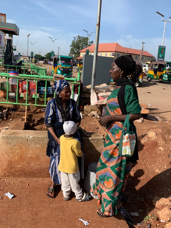 Morning street life captured in Gura Top, Nigeria community