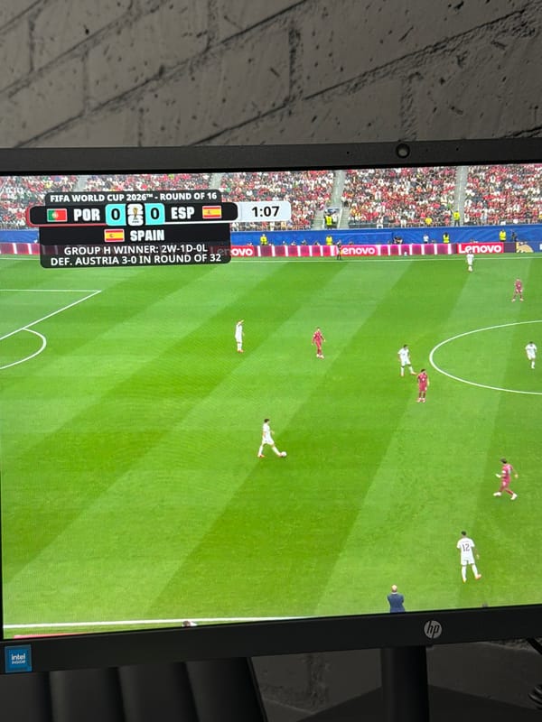Portugal vs Spain, scoreless in 2026 World Cup Round of 16