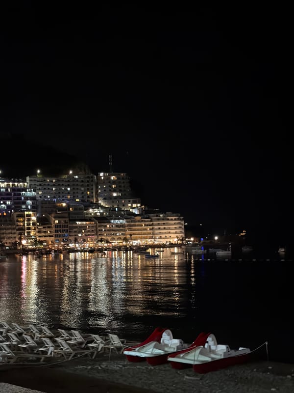 Budva waterfront buzzing on a summer night