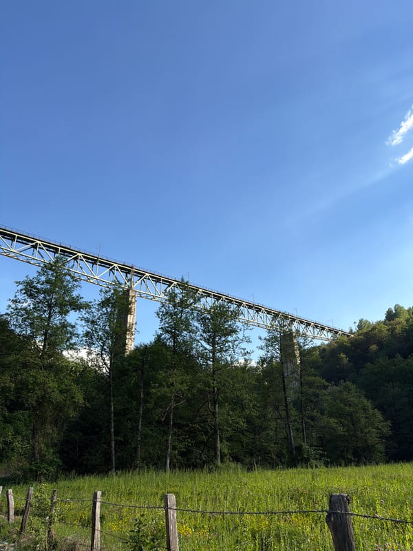 Railway bridge documented in Bojišta valley, Montenegro