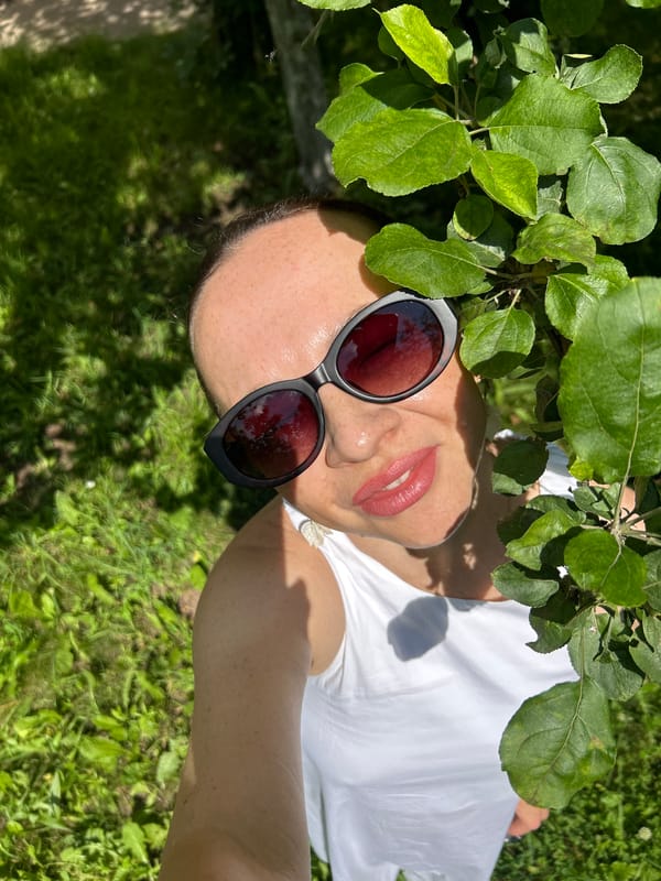 Lazy summer morning in a Chaikovsky backyard garden