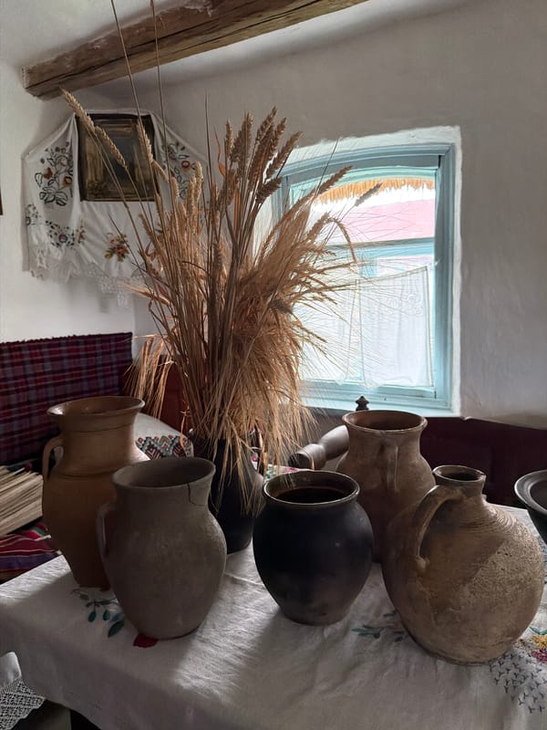 Ukrainian folk heritage site features traditional homes and captured drone exhibits