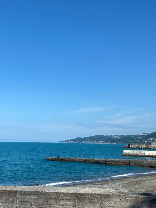 Morning coastal scenes documented along Sochi Black Sea waterfront