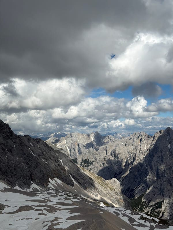 Alpine landscape views from Garmisch-Partenkirchen mountain peaks