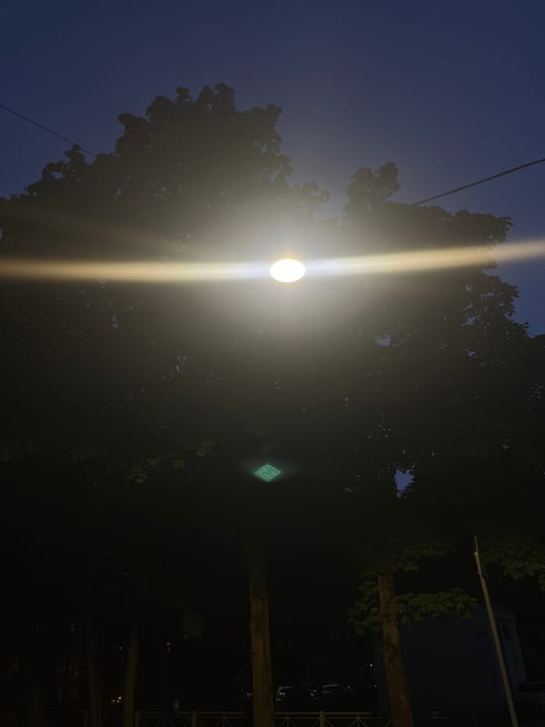 Nighttime scenes with bright lighting documented in Russia