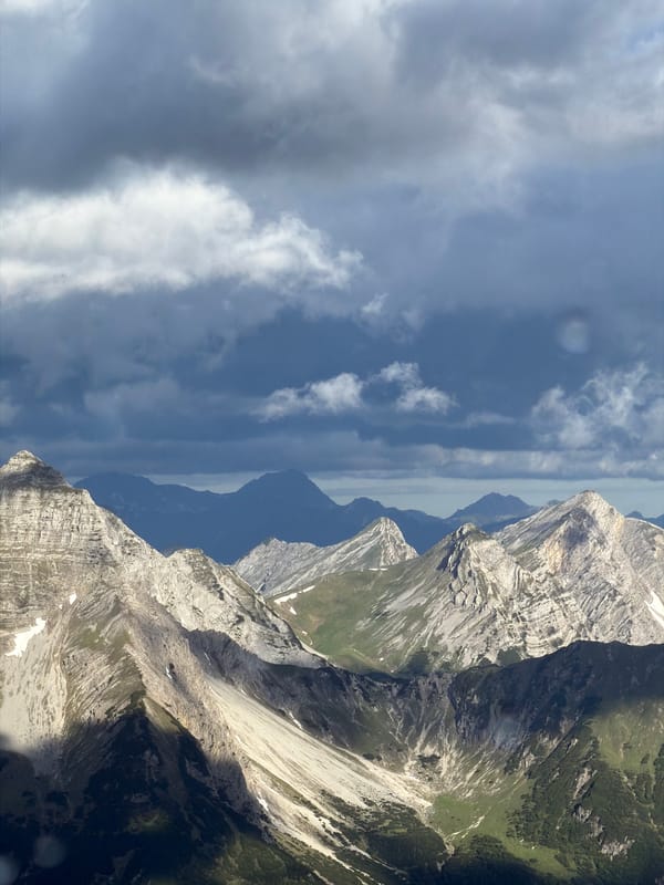 Alpine panoramas and lake views near Grainau, Germany
