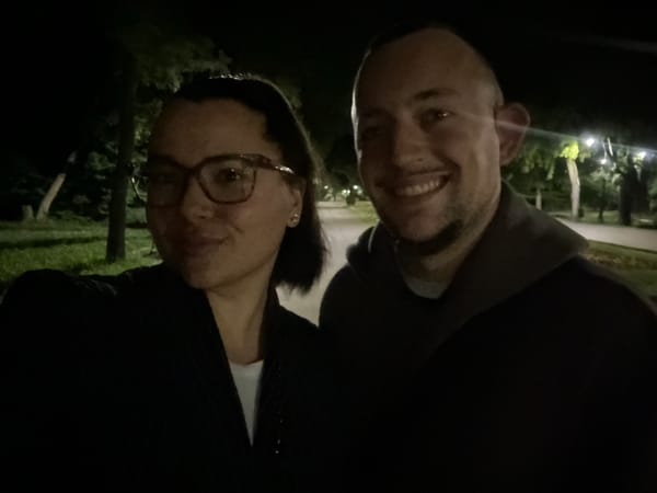 Couple enjoys night out in Varna's Sea Garden and nightclub