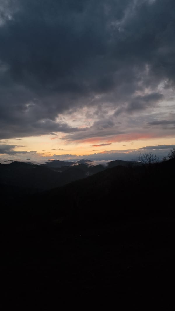 Dramatic dawn sky captured in Breza, Bulgaria