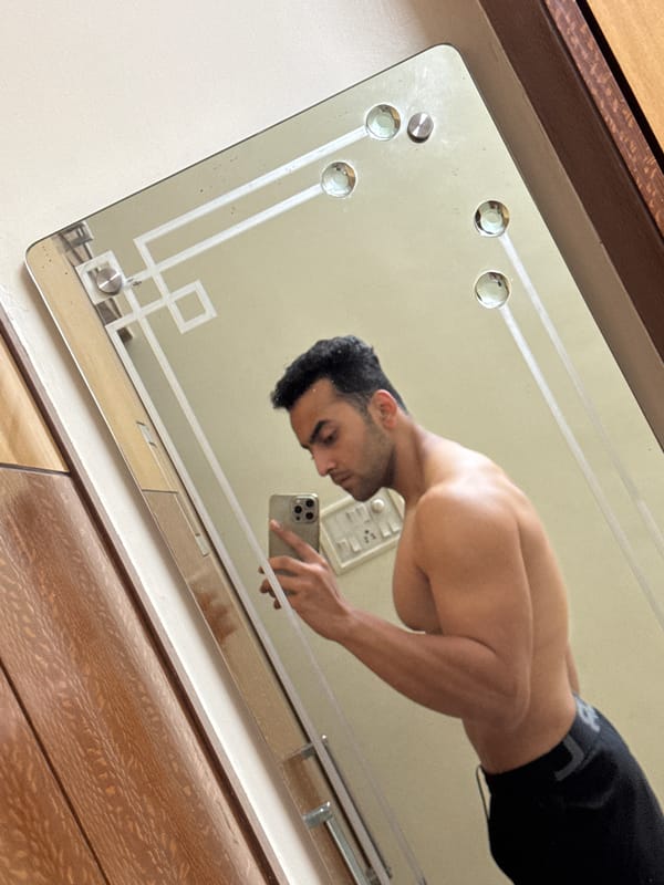 Mirror selfie session documented in Kolkata indoor setting