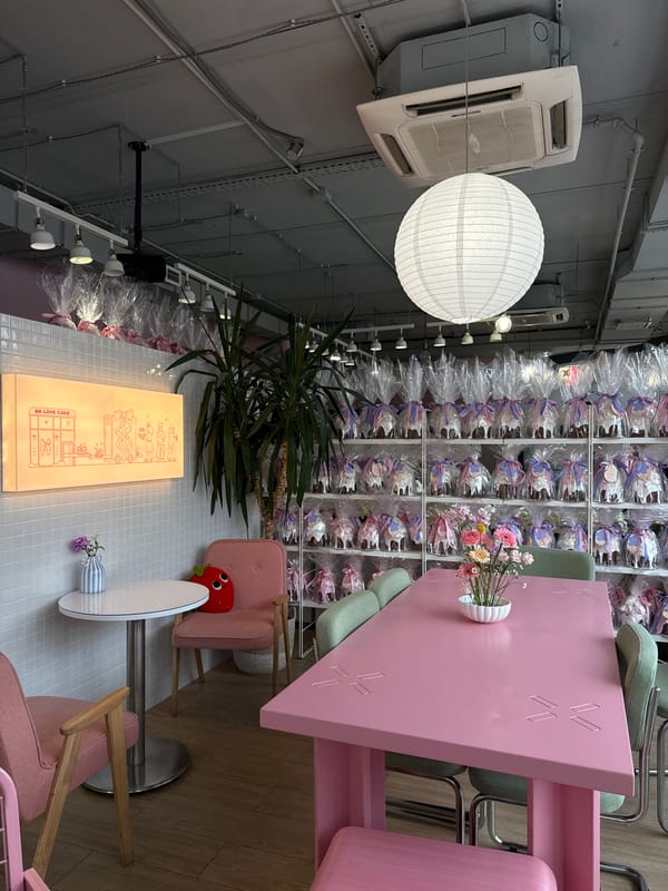 Moscow dessert shop interior captured with industrial decor, paper lanterns