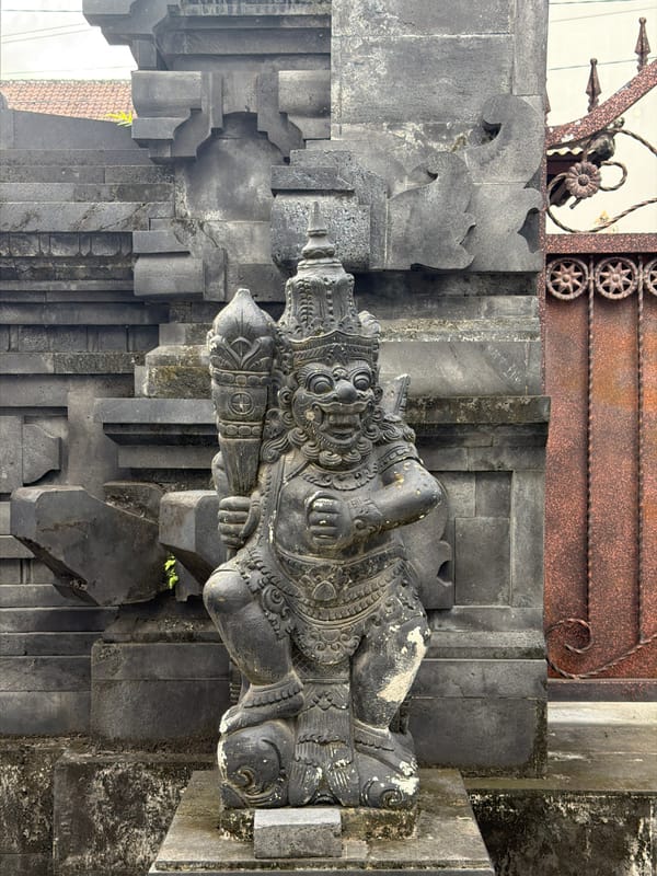 Daily life documented in North Kuta neighborhood scenes