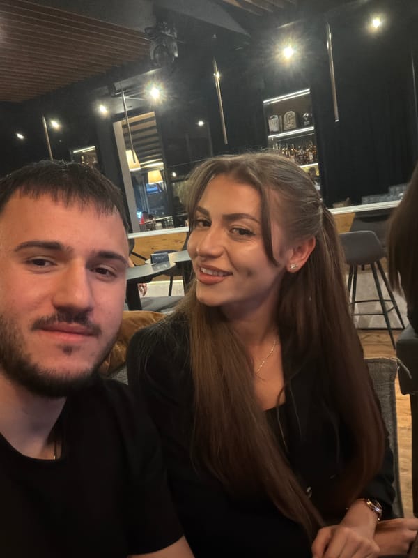 Friends capture selfies together in Sandanski, Bulgaria